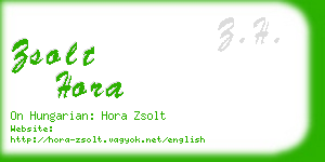 zsolt hora business card